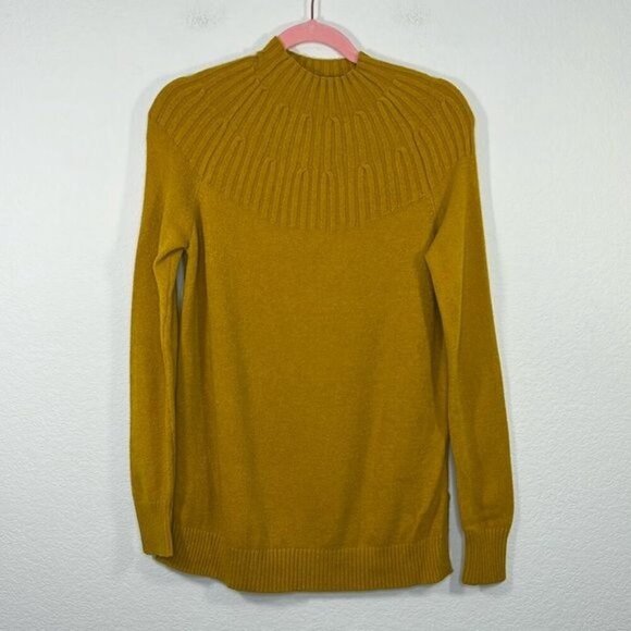 Anthropologie Welford Tunic Sweater Mustard Yellow‎ size XS - Picture 2 of 8